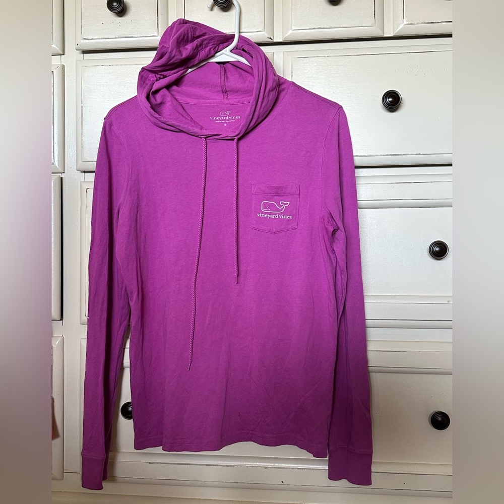 Vineyard Vines Purple Hooded shirt